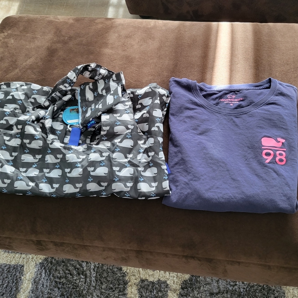 Vineyard Vines women's shirt M and bag
